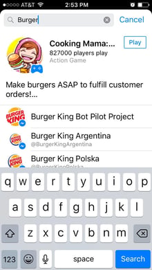 The Burger King chatbot can help customers order food.