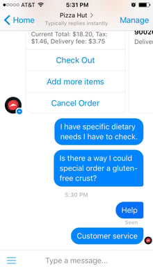 WHY WON'T YOU LET TED ORDER PIZZA CHATBOT?!