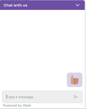 Olark live chat supports emojis in its live chat software on websites.