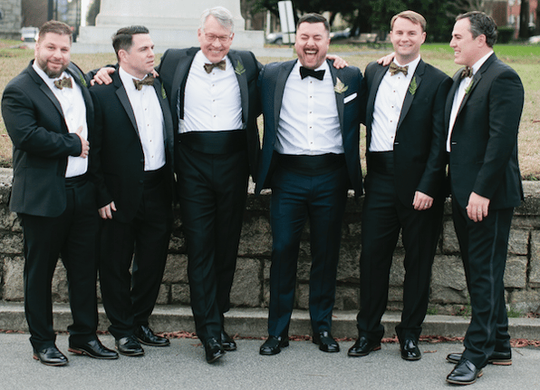 Great cutomer service from The Black Tux helped us schmucks look like a million bucks!