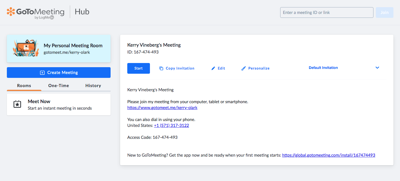 GoToMeeting ID